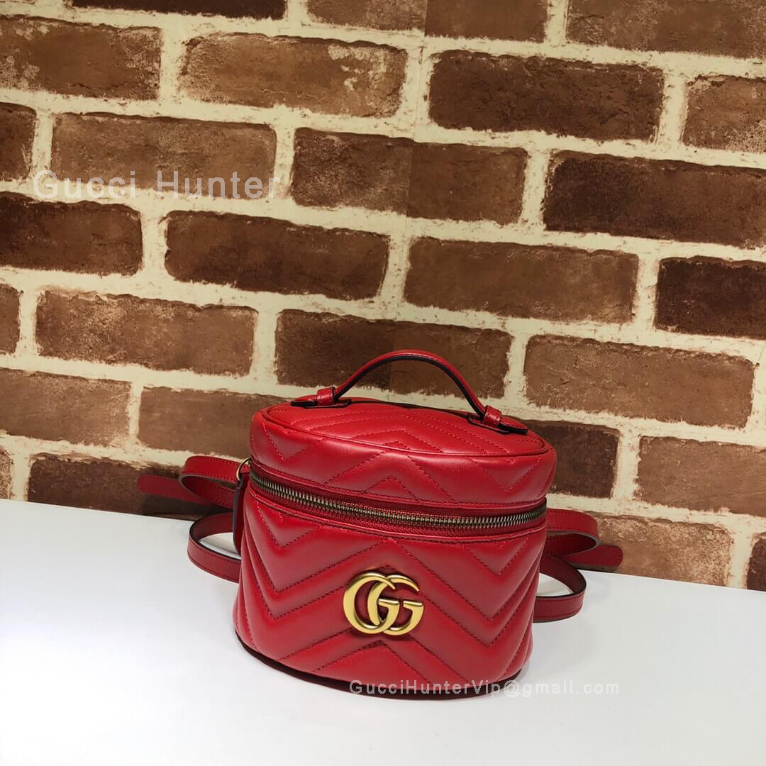 Gucci GG Marmont Mini Backpack Red 598594
